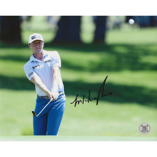 Mackenzie Hughes Autographed Chip Shot 8x10 Photo