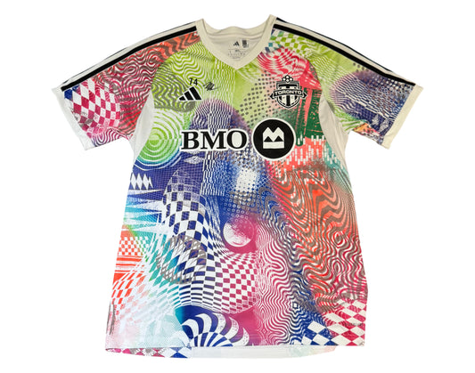 Mike Sullivan Autographed & Player-Worn 2025 Toronto FC Adidas Pride Jersey