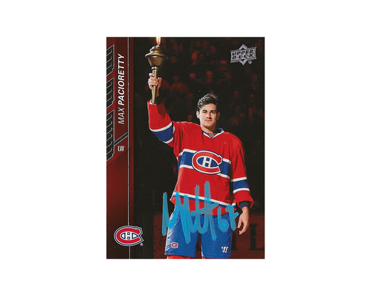 Max Pacioretty Autographed 2015-16 Upper Deck Series 1 #100 Hockey Card