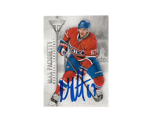 Max Pacioretty Autographed 2013-14 Panini Titanium #66 Hockey Card