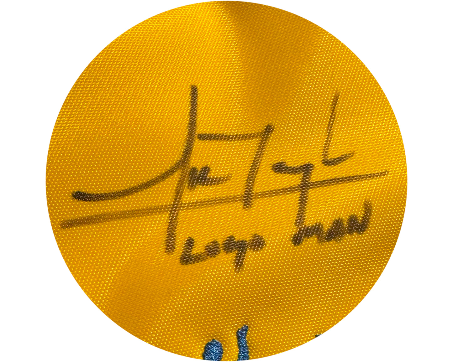 Nick Taylor Autographed RBC Canadian Open Flag Inscribed "Logo Man"