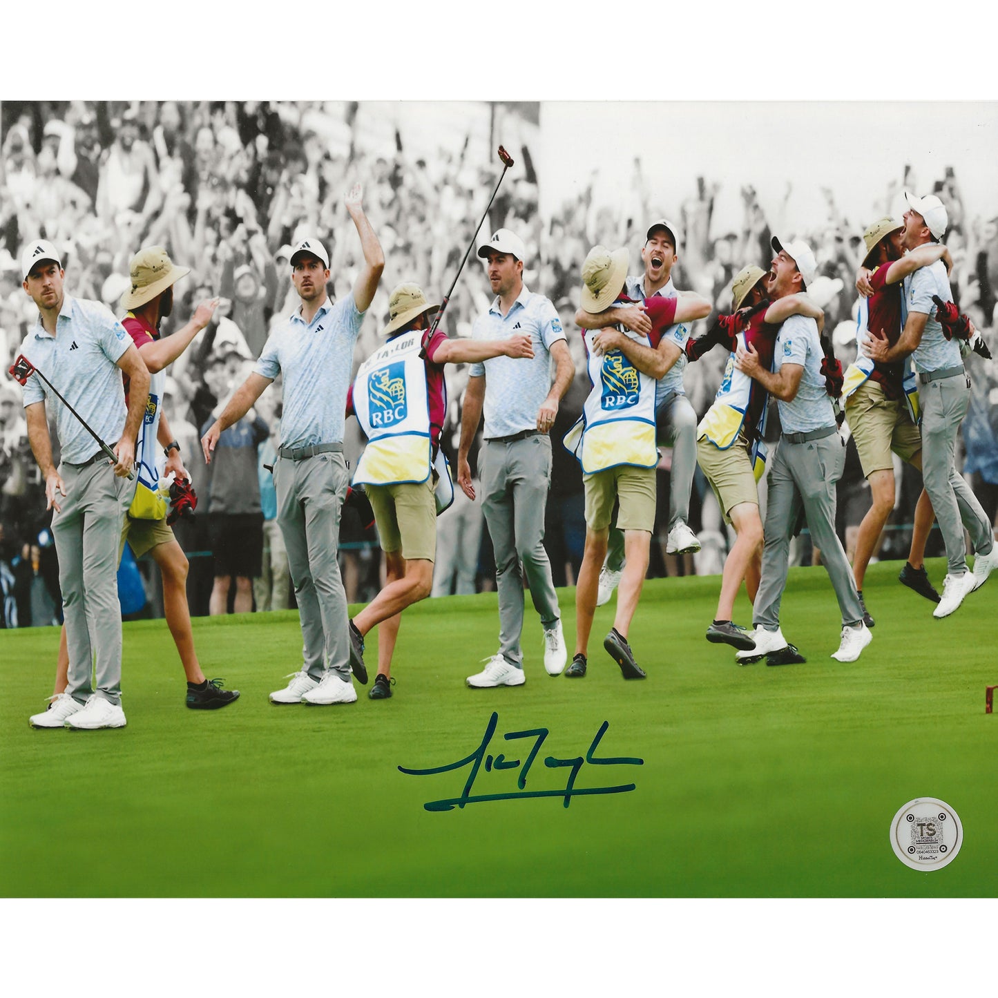 Nick Taylor Autographed 2023 RBC Canadian Open Putter Toss Sequence 8.5x11 Photo