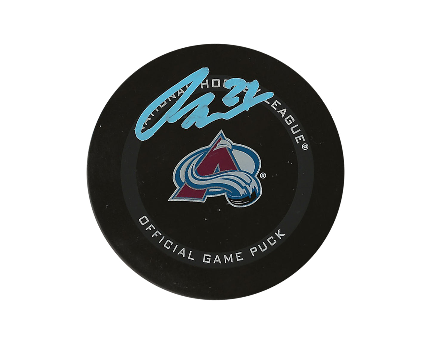 Oskar Olausson Autographed Colorado Avalanche Official Game Puck