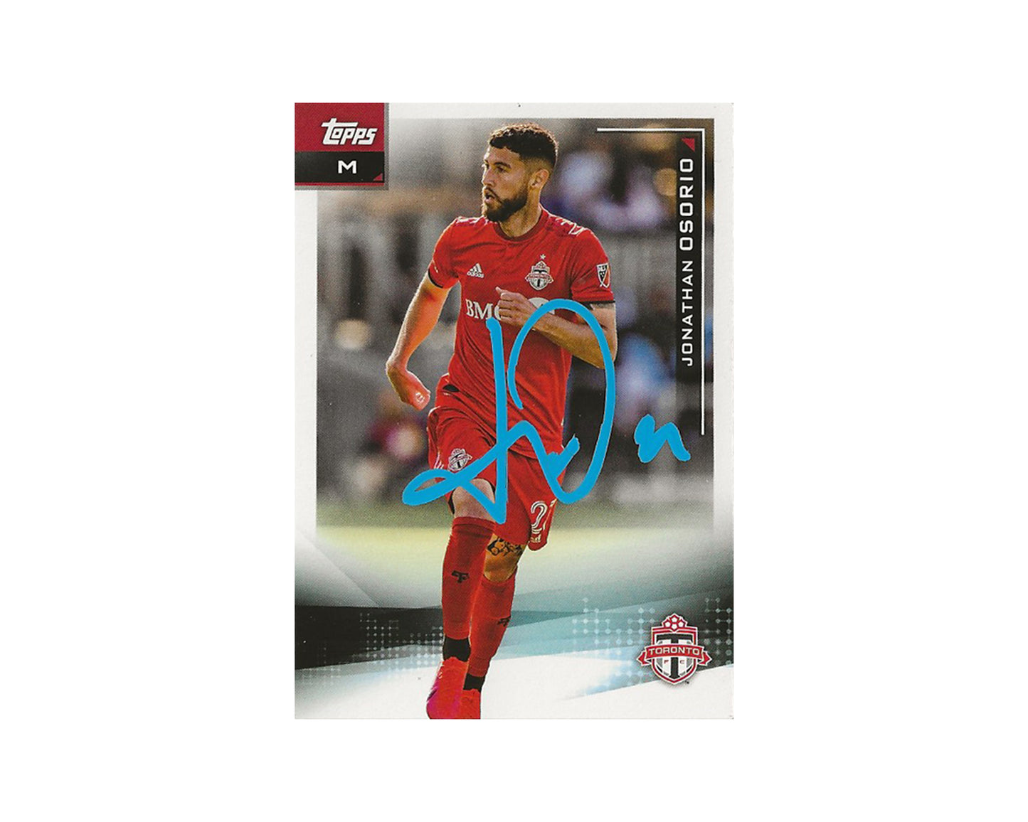 Jonathan Osorio Autographed 2021 Topps MLS #22 Toronto FC Card