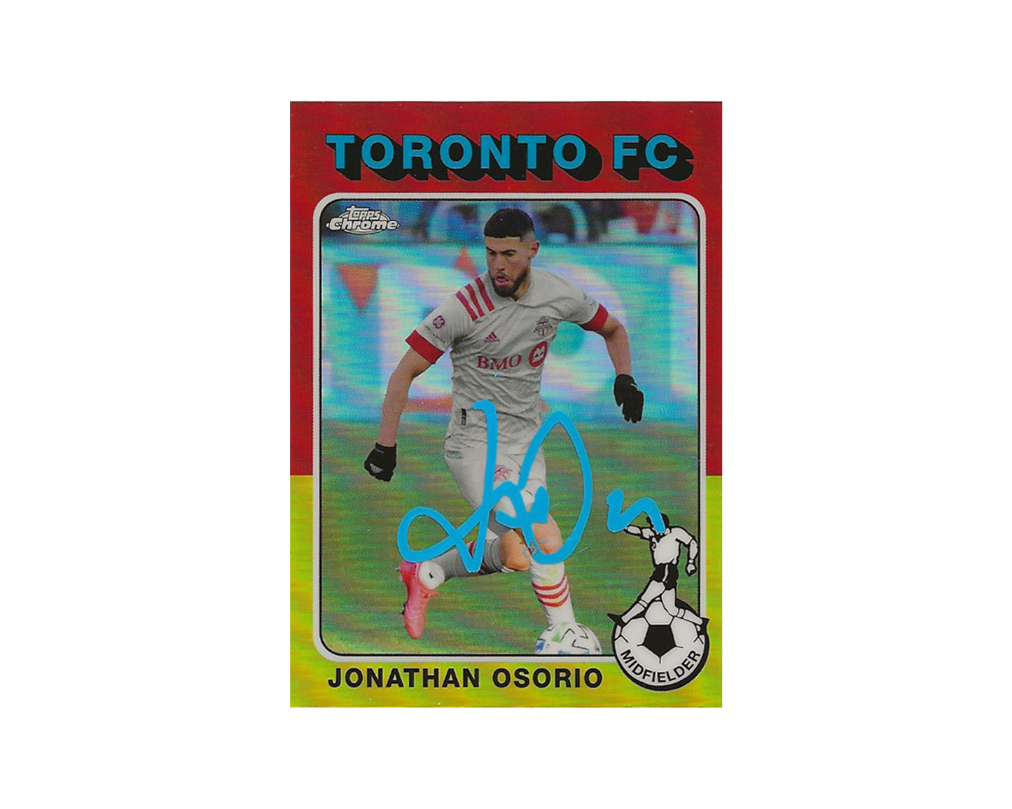 Jonathan Osorio Autographed 2021 Topps Chrome MLS '75-76 Footballers #TF75-11 Toronto FC Card *AS IS*