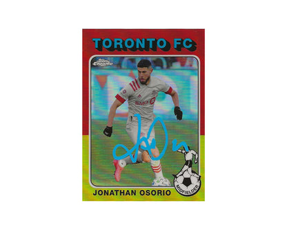 Jonathan Osorio Autographed 2021 Topps Chrome MLS '75-76 Footballers #TF75-11 Toronto FC Card *AS IS*