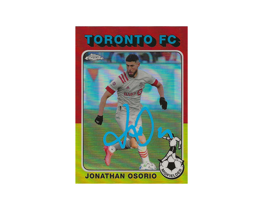 Jonathan Osorio Autographed 2021 Topps Chrome MLS '75-76 Footballers #TF75-11 Toronto FC Card *AS IS*