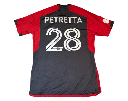 Raoul Petretta Autographed & Game-Used Toronto FC Adidas Black Jersey
