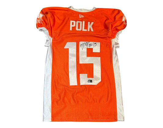 Makai Polk Autographed & Player-Worn Toronto Argonauts Orange Jersey