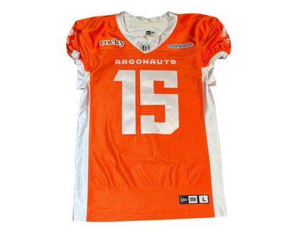 Makai Polk Autographed & Player-Worn Toronto Argonauts Orange Jersey