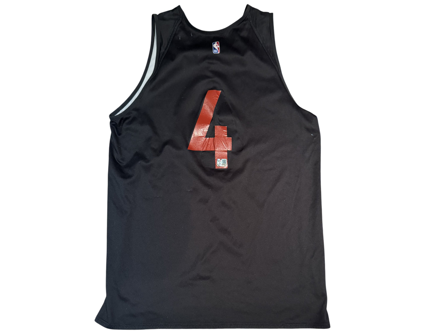 Scottie Barnes Practice-Used Toronto Raptors OVO Black/White Reversible Jersey