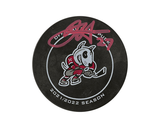 Dougie Hamilton Autographed Niagara Ice Dogs Official Game Puck