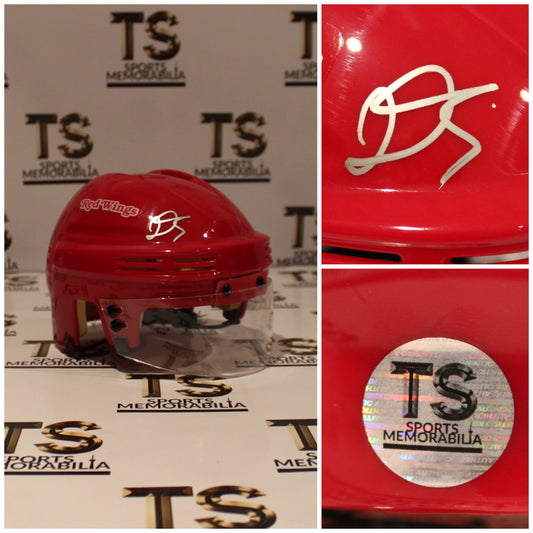 Donovan Sebrango Autographed Detroit Red Wings Mini Helmet